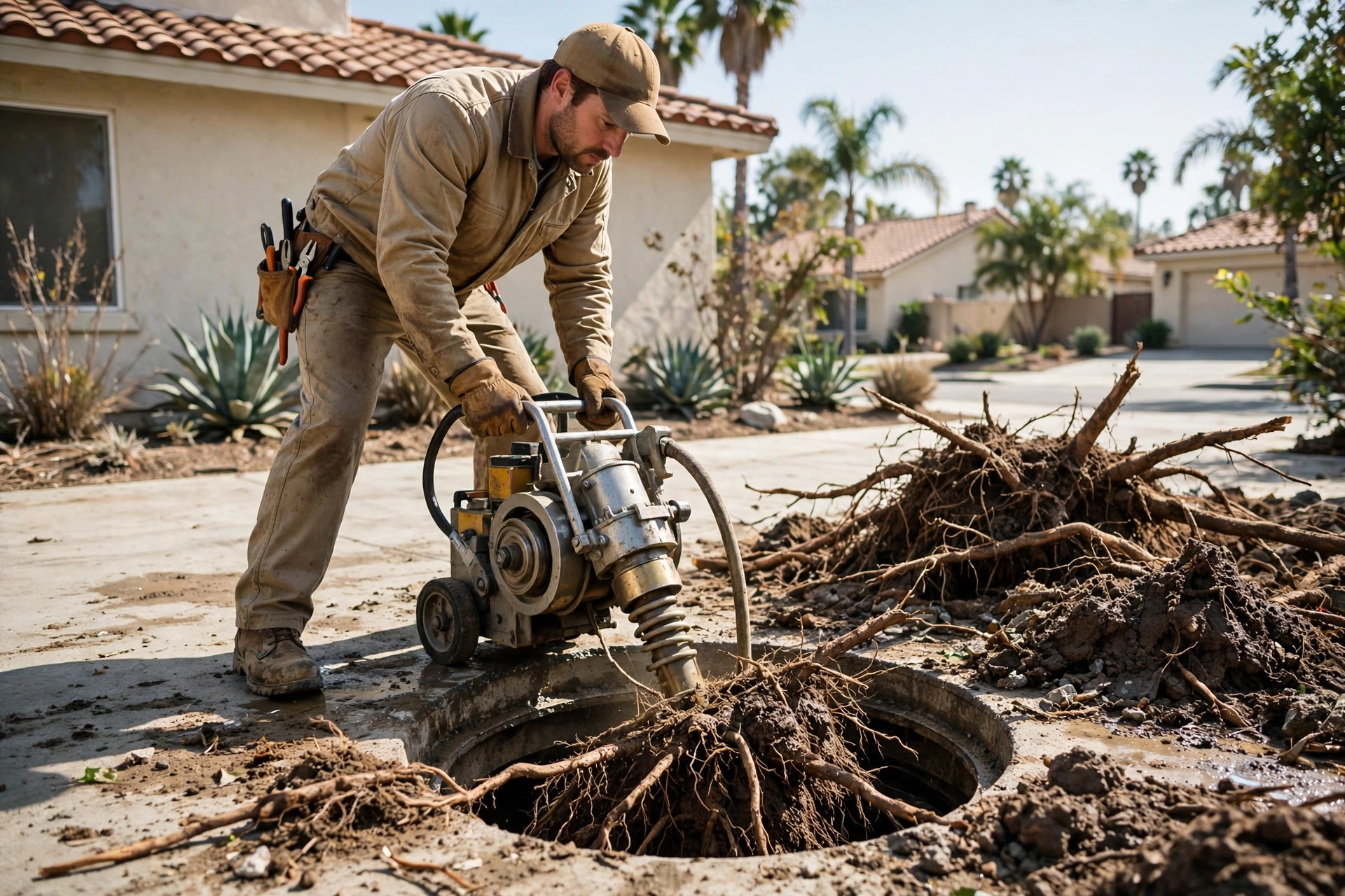Service photo: Rooter Service and Tree-Root Removal